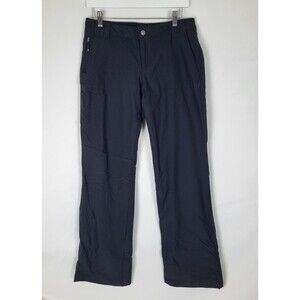 Eddie Bauer Fleece Lined Pants Womens 6 Black Nylon Spandex